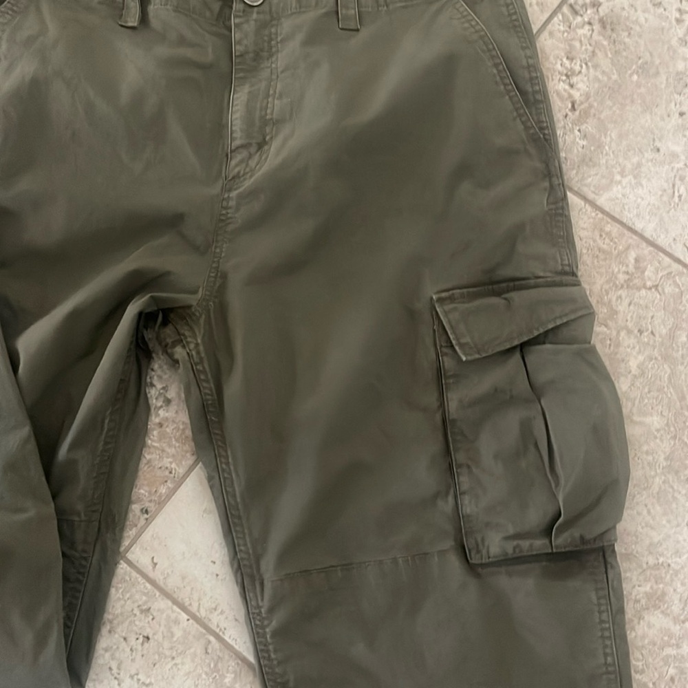 Fox Racing  Men's Utility cargo Flat
Front Chino Pants Size 36 Moto Green Pants - Picture 2 of 15